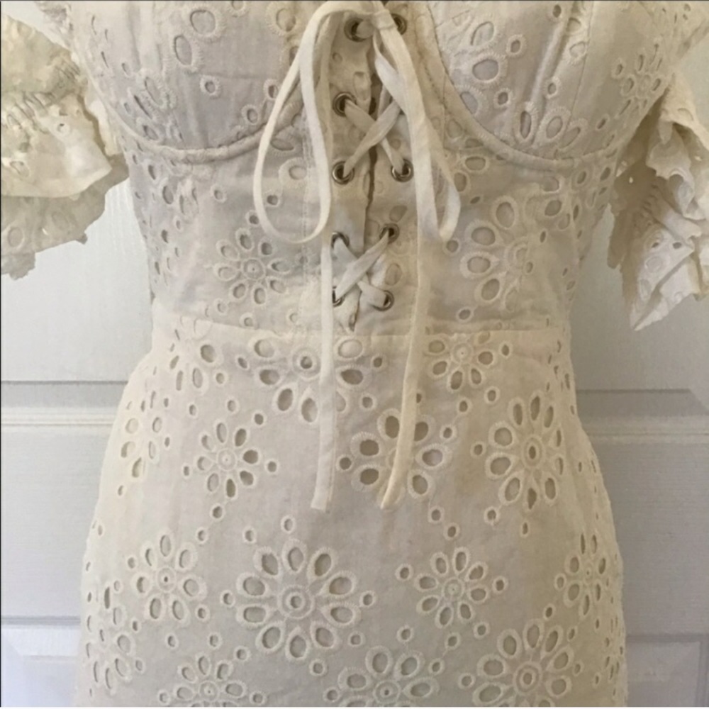 LPA Fitted Lace-up Dress - Picture 3 of 4